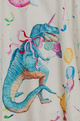hand painted Dino Luxury clothing for girls