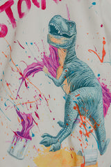 couture for teens unicorn Dino is having all the fun in the world hand painted 