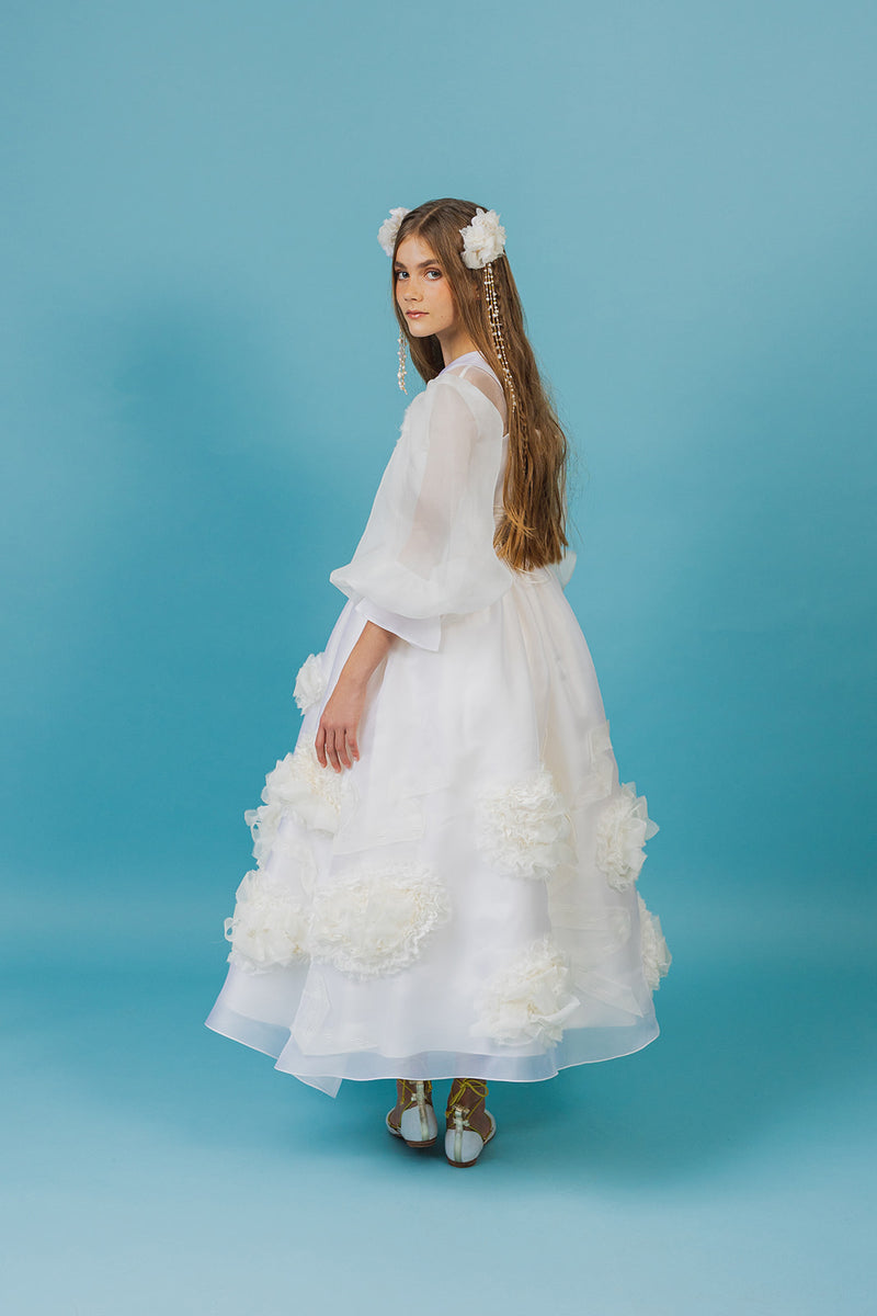 vanilla sky luxury silk dress tailored by aristocrat kids