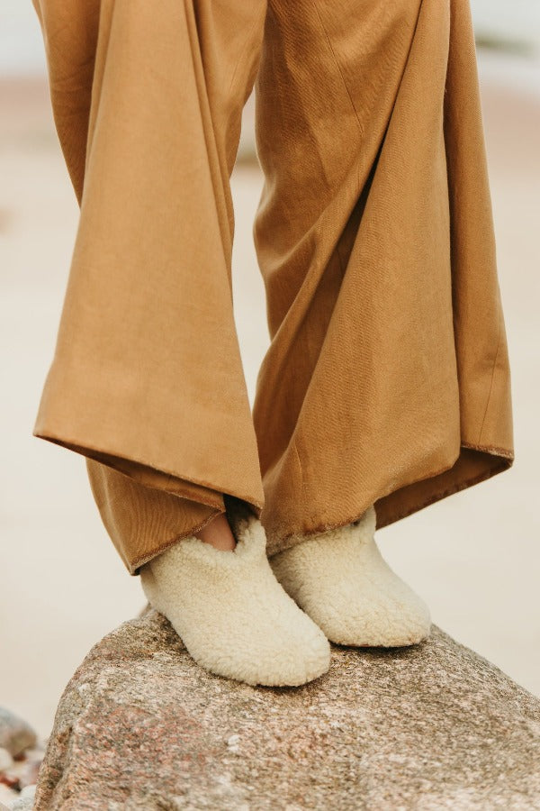 Softly handcrafted most comfortable shearling boot slippers.