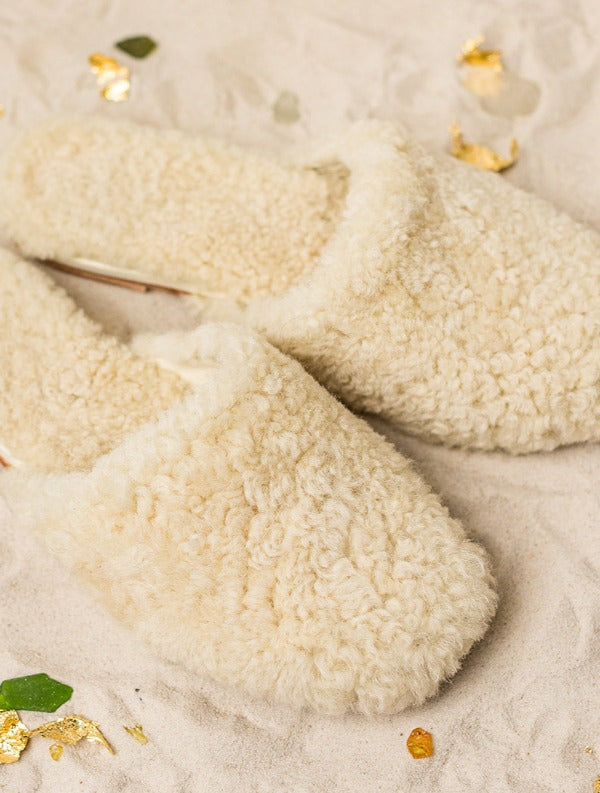 Softly handcrafted most comfortable shearling slippers.