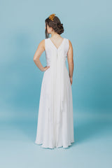 Elegantly soft and airy Queen gown.