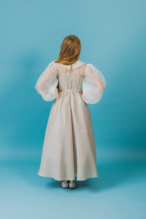 mesmerizing summer silk dress tailored by aristocrat kids