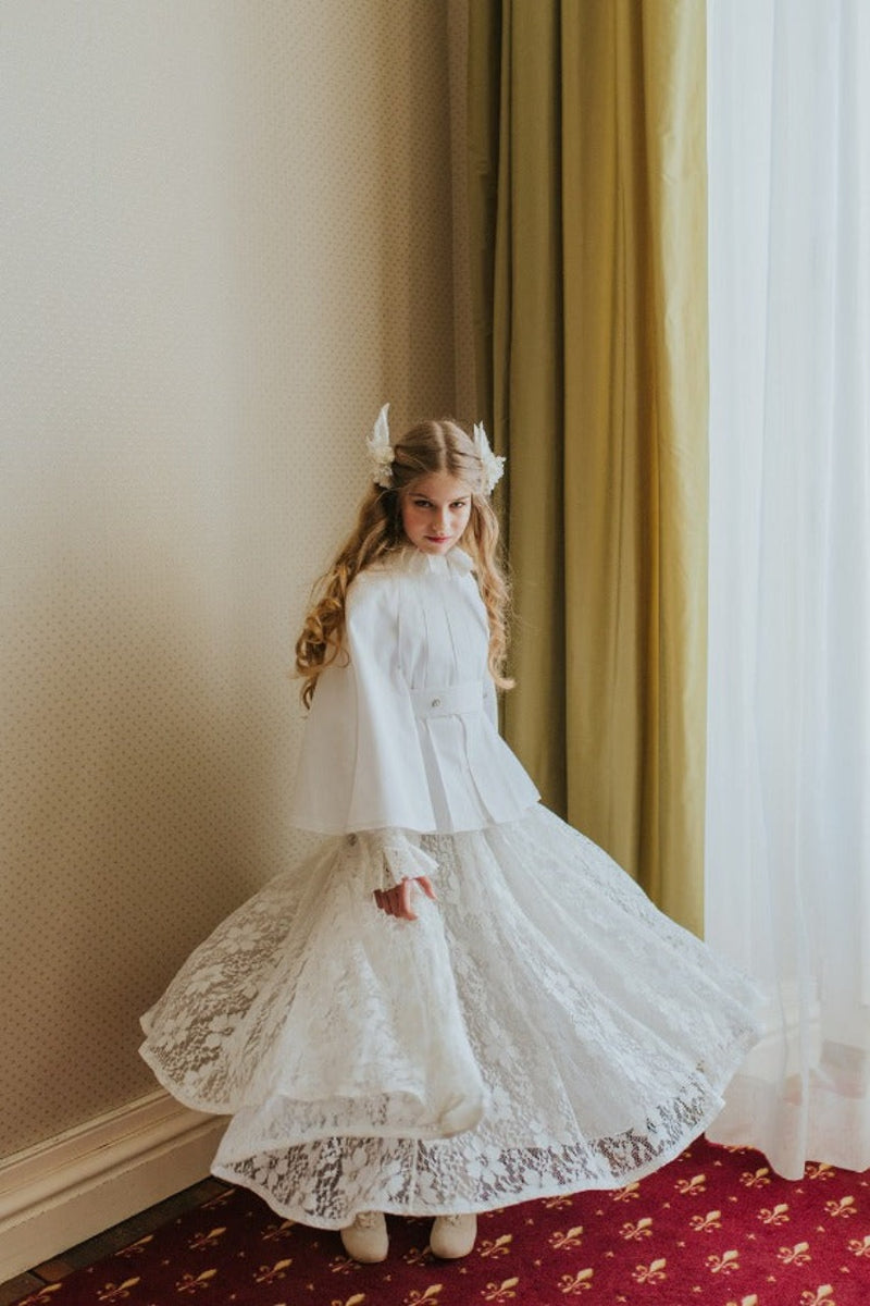 ARISTOCRAT KIDS | SNOW WHITE LACE DRESS | TALE OF THR GRACIOUS SWAN House of ARISTOCRAT ARISTOCRAT KIDS | SNOW WHITE LACE DRESS | TALE OF THR GRACIOUS SWAN House of ARISTOCRAT